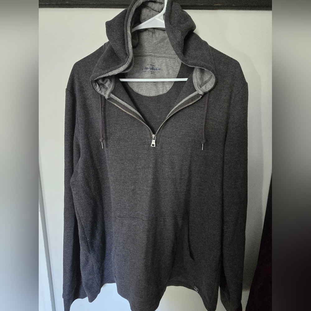 Gray Zip-Up Hoodie